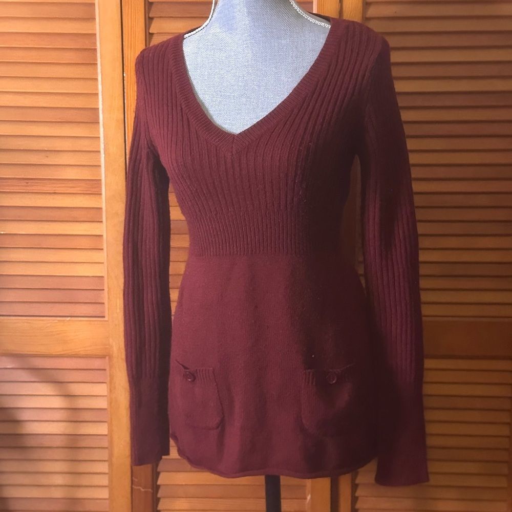 Vintage Y2K Babydoll Arizona Burgundy Sweater
